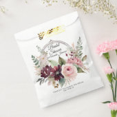 Sachets En Papier Floral Bourgogne rose Feuilles d'automne Fête des (Scellé)