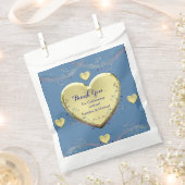 Sachets En Papier Floral Elegant Blue Wedding Party (Coupé)