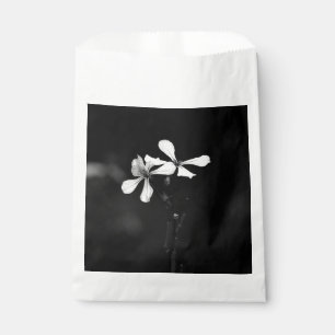 Sachets En Papier floral noir et blanc minimal