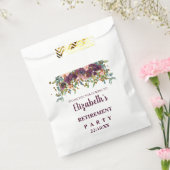 Sachets En Papier Floral Pink, Bourgogne et Parties scintillant (Scellé)