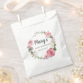 Sachets En Papier Floral rose rustique 90e anniversaire (Coupé)