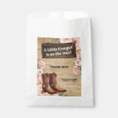 Sachets En Papier Floral Rustic Boots Baby shower (Devant)
