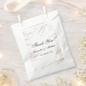 Sachets En Papier Flore douce Rose et grise (Coupé)