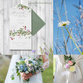 Sachets En Papier Flores et verdure sauvages