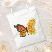 Sachets En Papier Flower Butterfly with Yellow California Poppy (Coupé)
