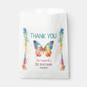 Sachets En Papier Flutter On Over Rainbow Butterfly 1st Birthday (Devant)