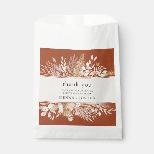 Sachets En Papier Foliage Duet Terracotta Crème Merci botanique (Devant)