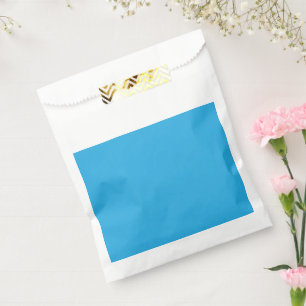 Sachets En Papier fond bleu avec chat noir et blanc sur