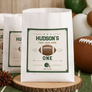 Sachets En Papier Football américain Première année 1er anniversaire