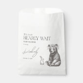 Sachets En Papier Forêt antique Nous pouvons attendre Baby shower (Devant)