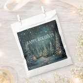 Sachets En Papier Forêt d'hiver (Coupé)