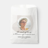 Sachets En Papier Forfait funéraire personnalisé favorise la photo c (Devant)