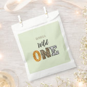 Sachets En Papier Forme animale calligraphie sauvage un vert (Coupé)
