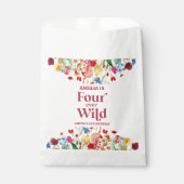 Sachets En Papier Four Ever Wild Fleur sauvage 4e fête d'anniversair (Devant)