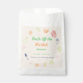 Sachets En Papier Fraîche Hors Du Marché Douche Nuptiale Tirée À La  (Devant)