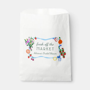 Sachets En Papier FRAÎCHEMENT ARRIVÉ DU MARCHÉ Douce Fête de Mariage