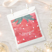 Sachets En Papier Fraise à l'aquarelle mignonne (Coupé)