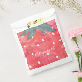Sachets En Papier Fraise à l'aquarelle mignonne (Scellé)