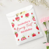 Sachets En Papier Fraise Berry 1ère fête d'anniversaire (Scellé)