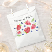 Sachets En Papier Fraise bleuet Berry Sweet Anniversaire (Coupé)