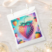 Sachets En Papier Fraise colorée (Coupé)