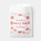 Sachets En Papier Fraise Premier anniversaire (Devant)