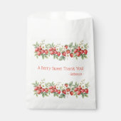 Sachets En Papier Fraises de Merci doux à la Berry (Devant)