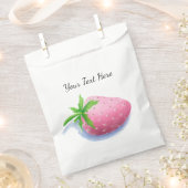 Sachets En Papier Fraisier Personnalisé  (Coupé)