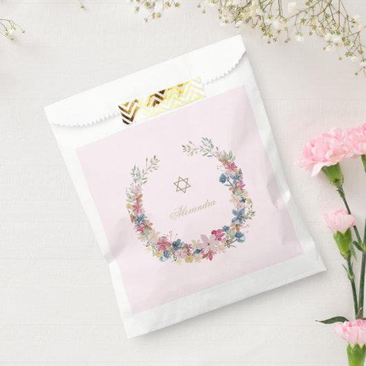 Sachets En Papier Frame Religieux Juif Élégant Fleurs de Champ (Scellé)