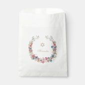 Sachets En Papier Frame Religieux Juif Élégant Fleurs de Champ (Devant)