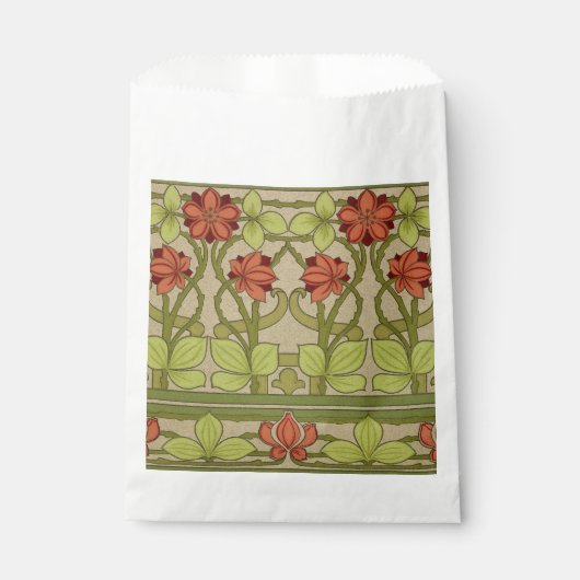 Sachets En Papier Frieze Bordure Art Nouveau Floral (Devant)