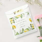 Sachets En Papier Fruit jaune citron Aquarelle douche nuptiale (Scellé)