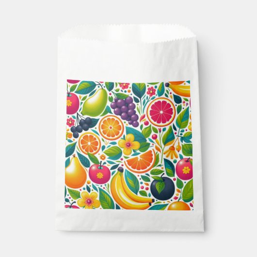 Sachets En Papier Fruits colorés (Devant)