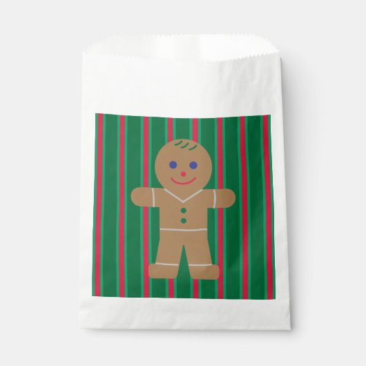 Sachets En Papier Fun and Fancy Christmas Gingbread Homme (Devant)