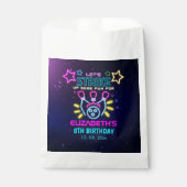 Sachets En Papier Fun Bowling Neon  Birthday Girl (Devant)