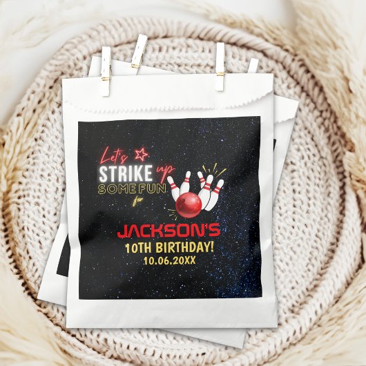 Sachets En Papier Fun Bowling party for Kids