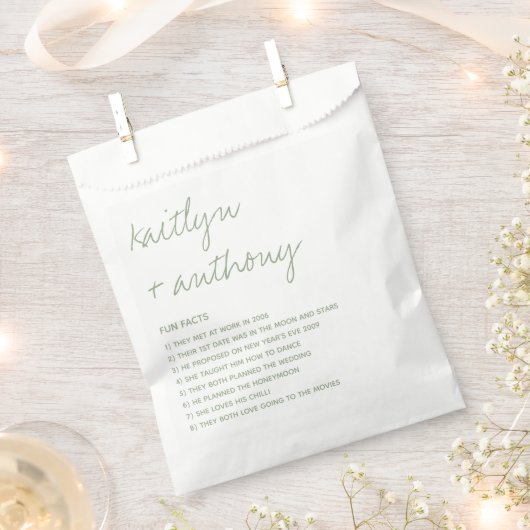 Sachets En Papier Fun Facts About The Newlyweds Modern Mariage (Coupé)