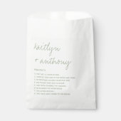 Sachets En Papier Fun Facts About The Newlyweds Modern Mariage (Devant)