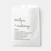 Sachets En Papier Fun Facts About The Newlyweds Modern Mariage (Devant)