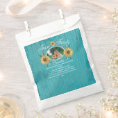 Sachets En Papier Fun Fun Fact Parti Russe Tournesol Turquoise Bois (Coupé)