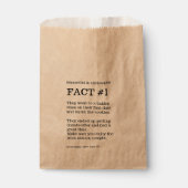 Sachets En Papier Fun Fun Fact Sur Le couple Treat Station (Devant)
