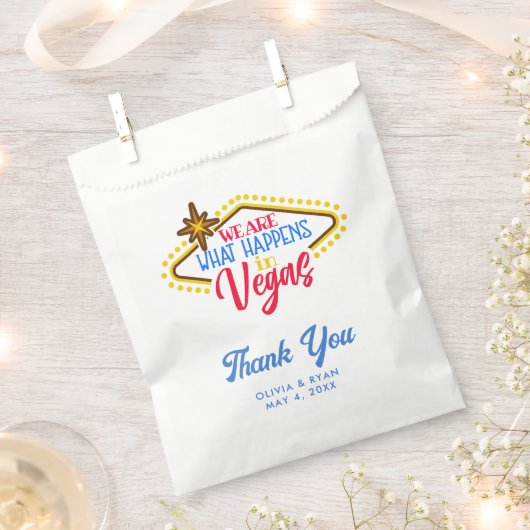 Sachets En Papier Fun Las Vegas Mariage Sac Favonalized  (Coupé)
