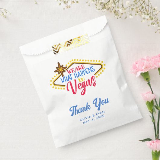 Sachets En Papier Fun Las Vegas Mariage Sac Favonalized  (Scellé)