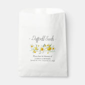 Sachets En Papier Funérailles commémoratives de la jonquille (Devant)