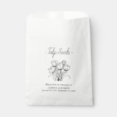 Sachets En Papier Funérailles commémoratives des graines de la Tulip (Devant)