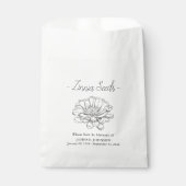 Sachets En Papier Funérailles commémoratives des semences de Zinnia (Devant)