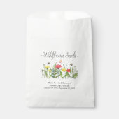 Sachets En Papier Funérailles du Fleur sauvage commémoratif (Devant)