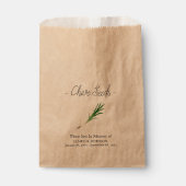 Sachets En Papier Funérailles Memorial Chive Seed (Devant)