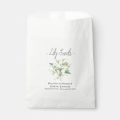Sachets En Papier Funérailles Memorial Lily Seed (Devant)