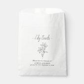 Sachets En Papier Funérailles Memorial Lily Seed (Devant)